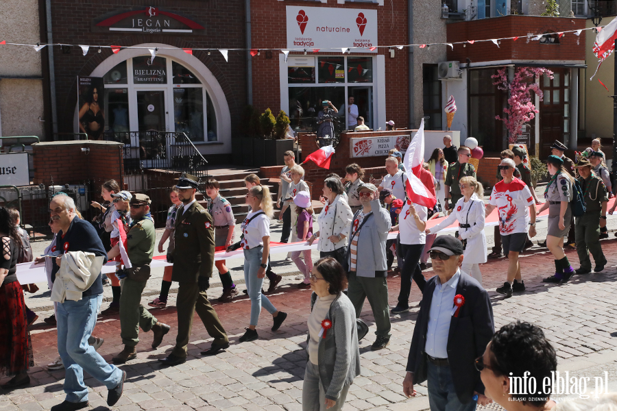 Tak Elbl�g �wi�towa� Dzie� Flagi. Zobacz przemarsz z bia�o-czerwon�, fot. 58