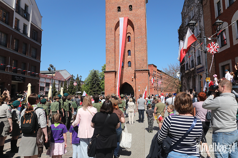 Tak Elbl�g �wi�towa� Dzie� Flagi. Zobacz przemarsz z bia�o-czerwon�, fot. 69