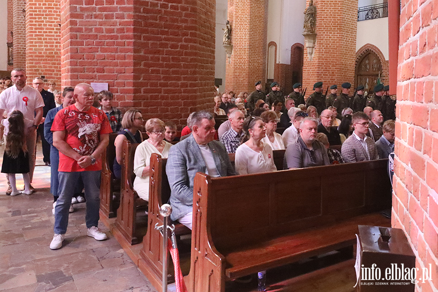 Patriotyczne obchody 3 maja w Elbl�gu. Msza �wi�ta w katedrze, fot. 28