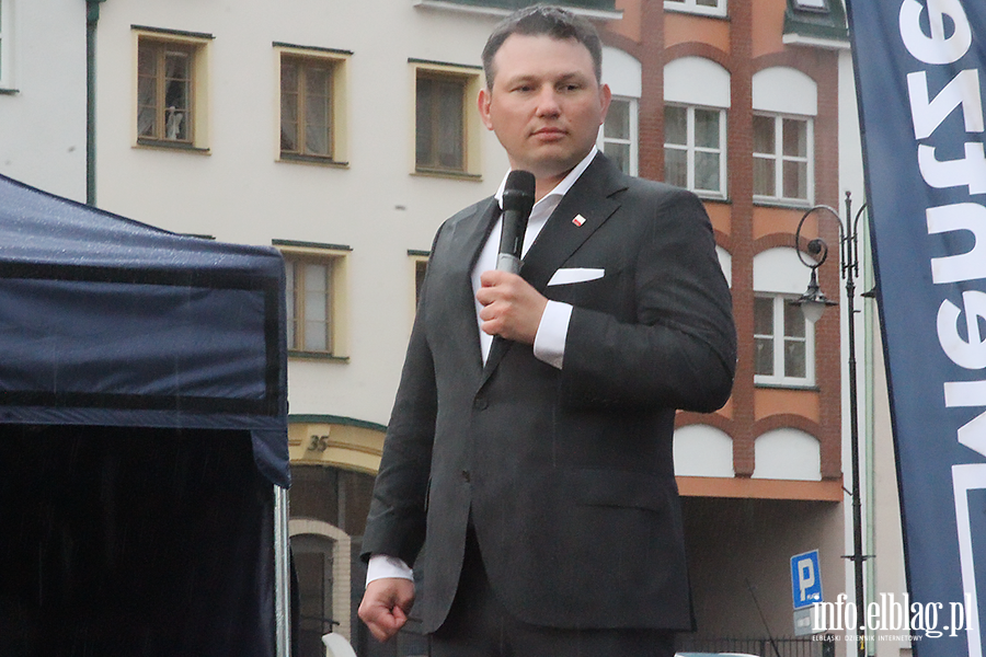 S�awomir Mentzen i Marcin Mo�d�onek przyjechali do Elbl�ga, fot. 18