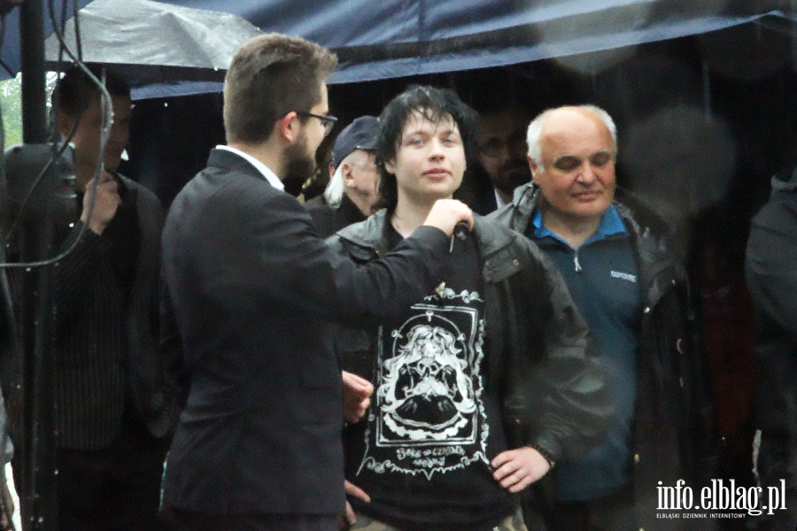 S�awomir Mentzen i Marcin Mo�d�onek przyjechali do Elbl�ga, fot. 20