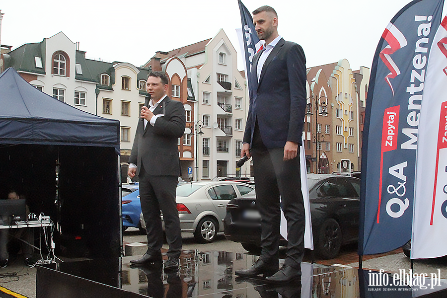 S�awomir Mentzen i Marcin Mo�d�onek przyjechali do Elbl�ga, fot. 22