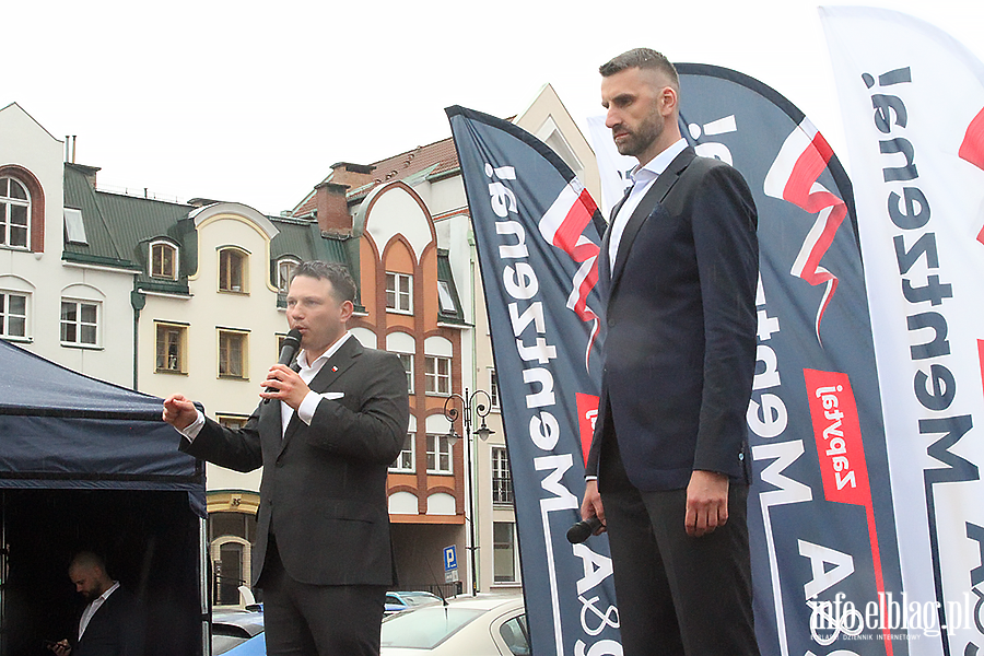 S�awomir Mentzen i Marcin Mo�d�onek przyjechali do Elbl�ga, fot. 26