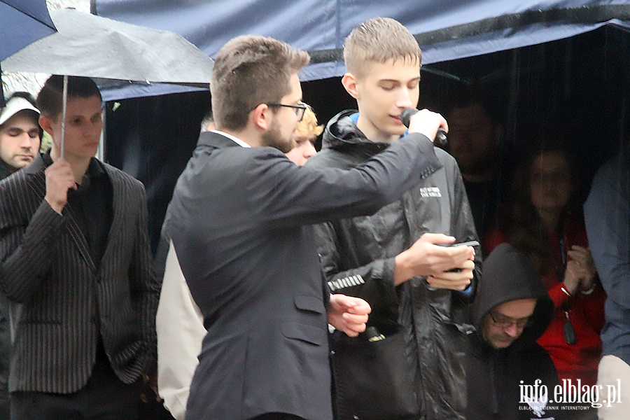 S�awomir Mentzen i Marcin Mo�d�onek przyjechali do Elbl�ga, fot. 27
