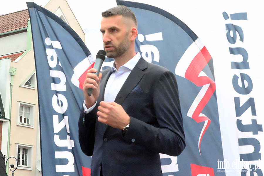 S�awomir Mentzen i Marcin Mo�d�onek przyjechali do Elbl�ga, fot. 28