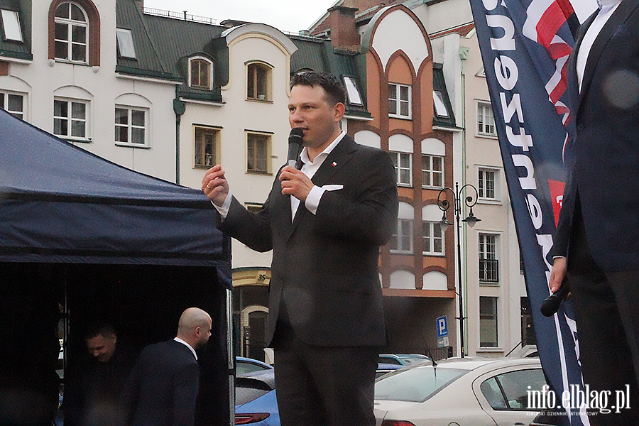 S�awomir Mentzen i Marcin Mo�d�onek przyjechali do Elbl�ga, fot. 31