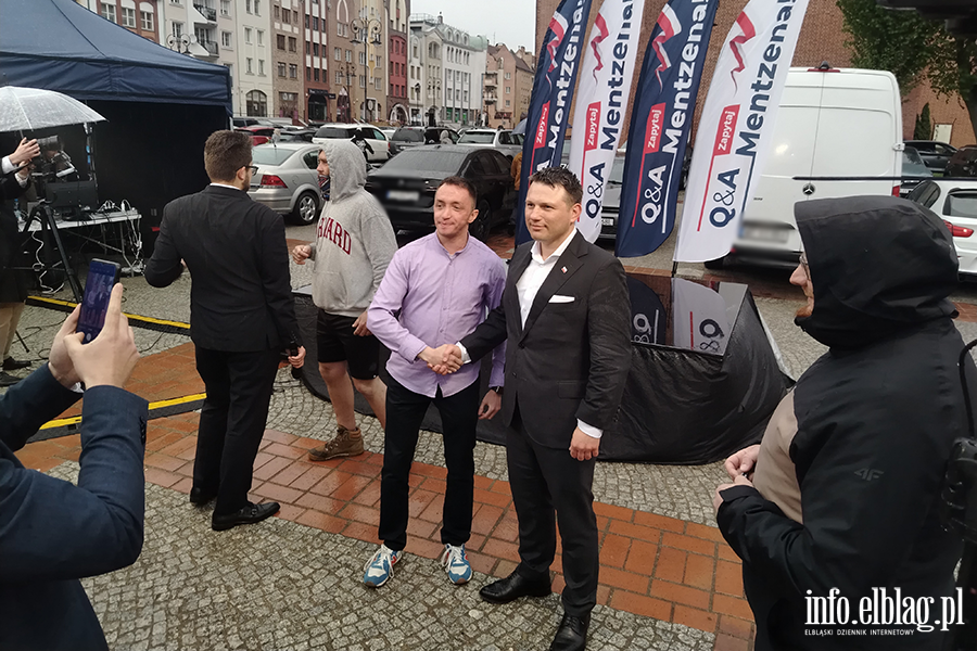 S�awomir Mentzen i Marcin Mo�d�onek przyjechali do Elbl�ga, fot. 38