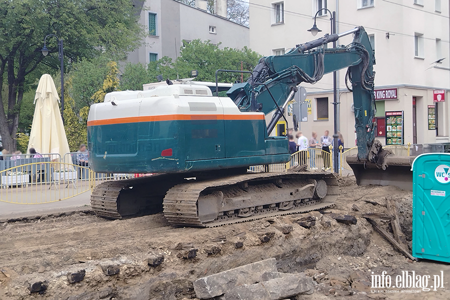 Elbl�g: Remont torowiska przy ul. 1 Maja w toku, fot. 16