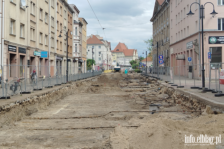 Elbl�g: Remont torowiska przy ul. 1 Maja w toku, fot. 18