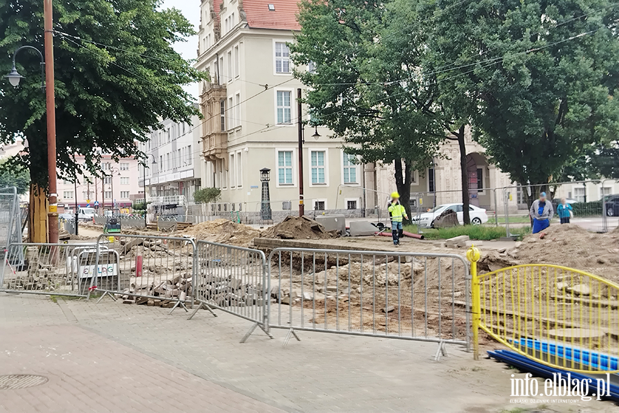 Przebudowa torowiska na 1 maja, fot. 1
