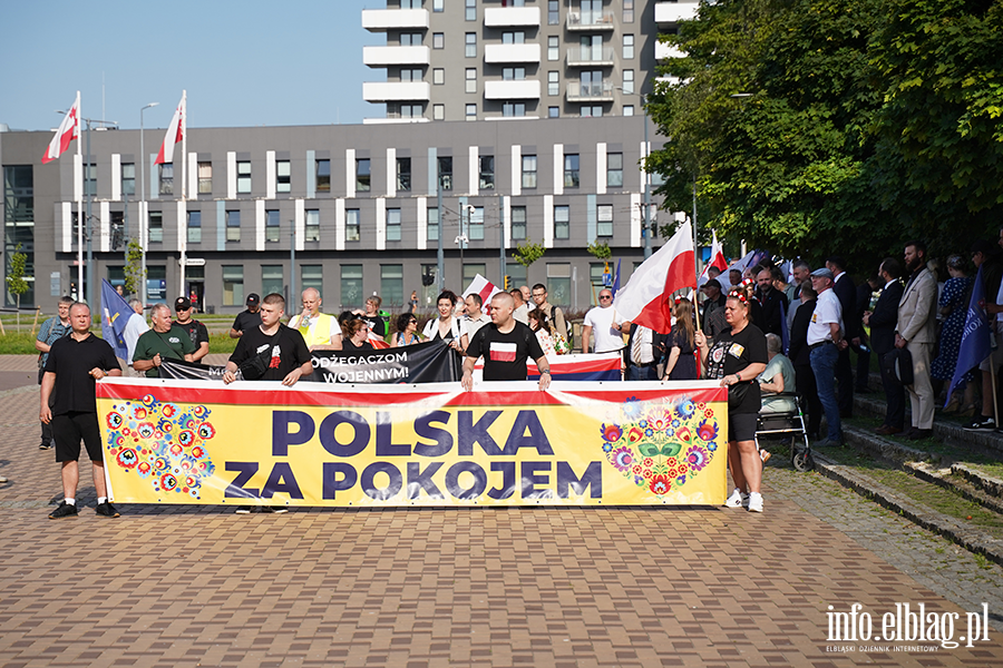 Grzegorz Braun i marsz Polska za Pokojem w Elbl�gu, fot. 6