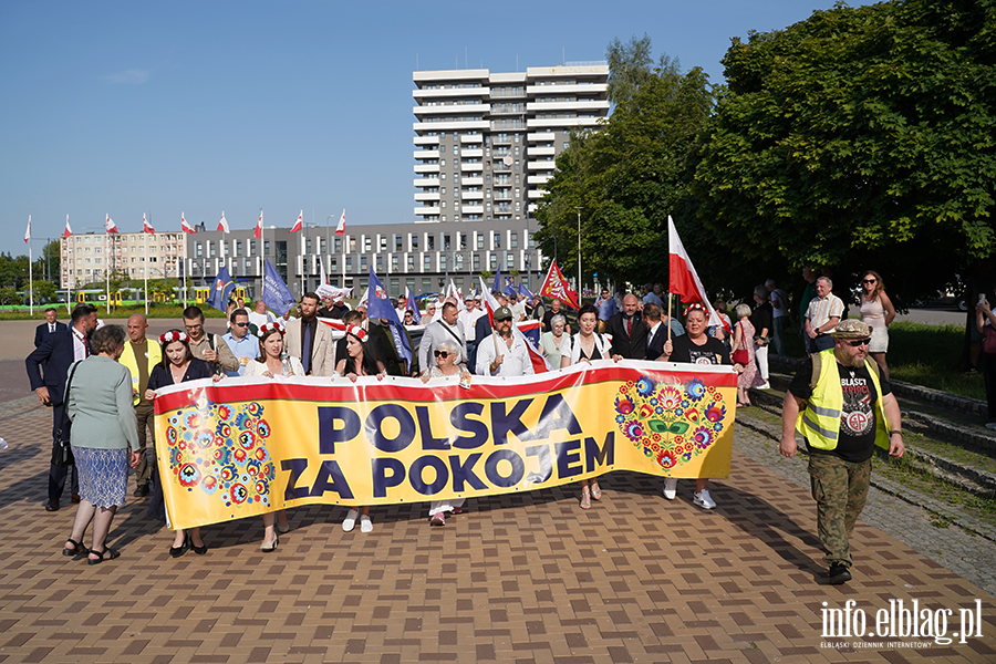 Grzegorz Braun i marsz Polska za Pokojem w Elbl�gu, fot. 9