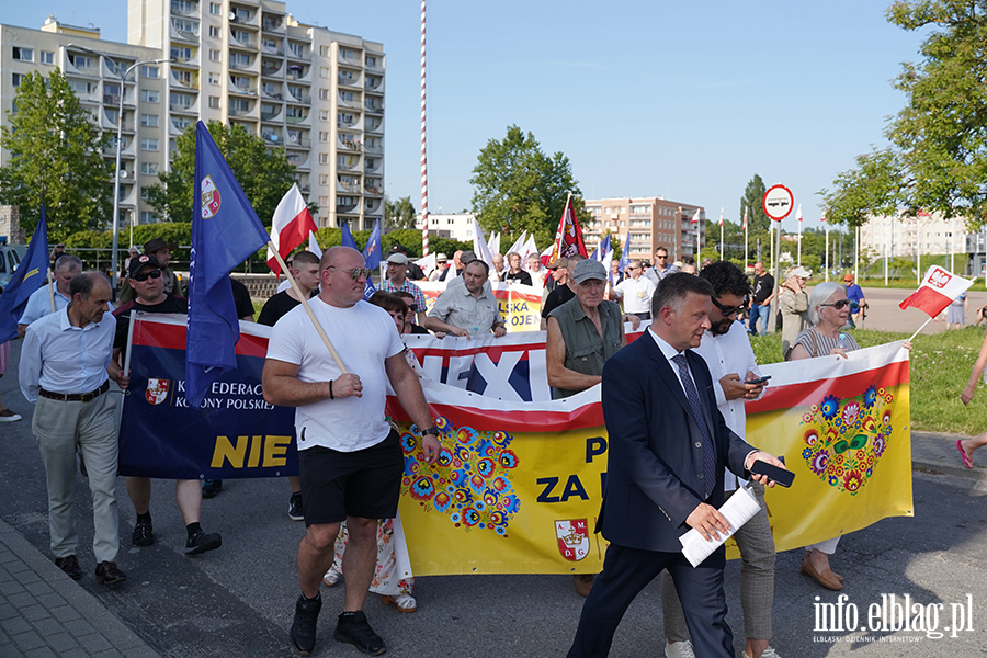 Grzegorz Braun i marsz Polska za Pokojem w Elbl�gu, fot. 14
