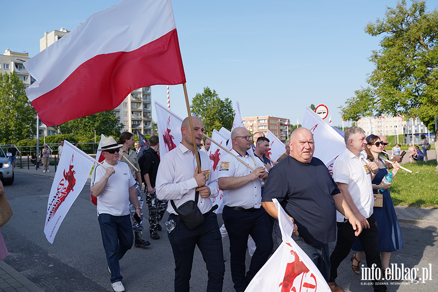 Grzegorz Braun i marsz Polska za Pokojem w Elbl�gu, fot. 16
