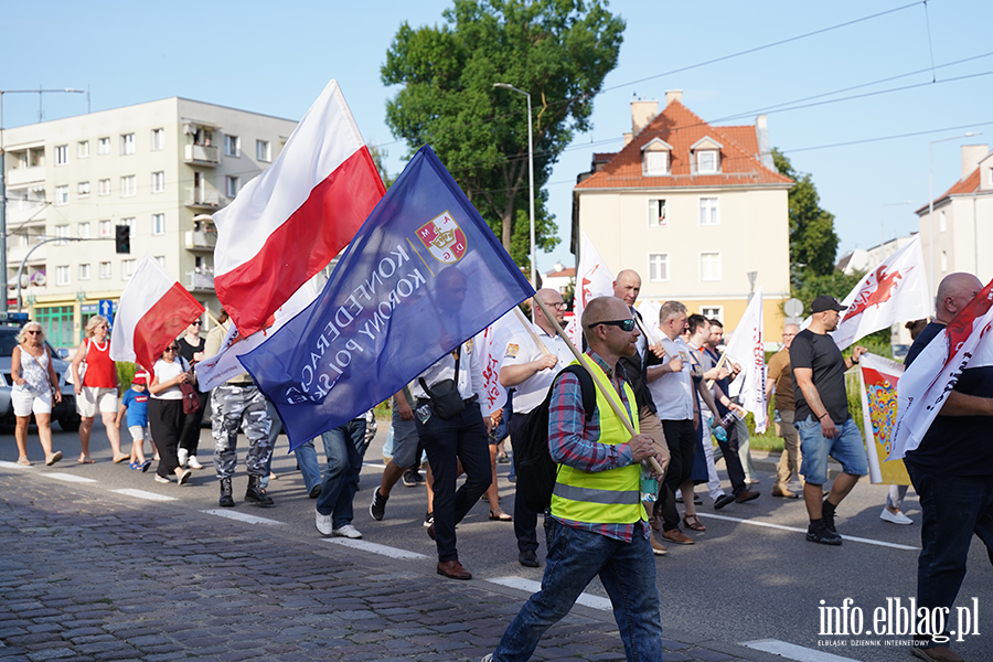 Grzegorz Braun i marsz Polska za Pokojem w Elbl�gu, fot. 27
