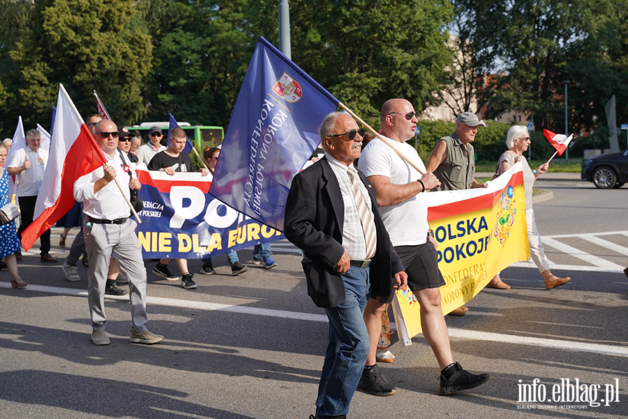 Grzegorz Braun i marsz Polska za Pokojem w Elbl�gu, fot. 36