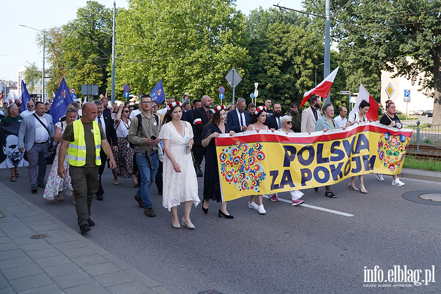 Grzegorz Braun i marsz Polska za Pokojem w Elbl�gu, fot. 43