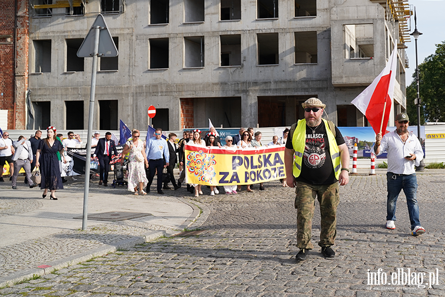 Grzegorz Braun i marsz Polska za Pokojem w Elbl�gu, fot. 48
