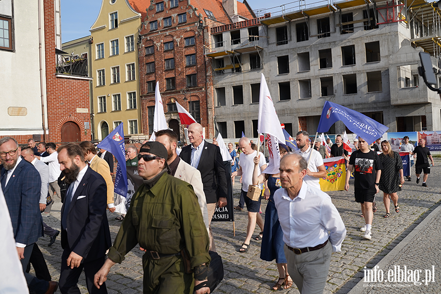 Grzegorz Braun i marsz Polska za Pokojem w Elbl�gu, fot. 49