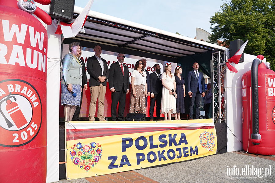 Grzegorz Braun i marsz Polska za Pokojem w Elbl�gu, fot. 60
