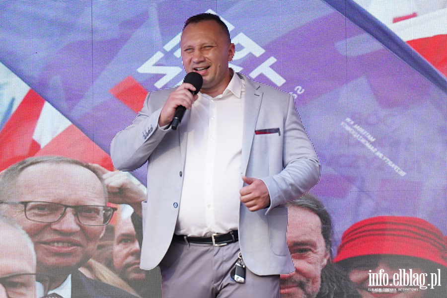 Grzegorz Braun i marsz Polska za Pokojem w Elbl�gu, fot. 92