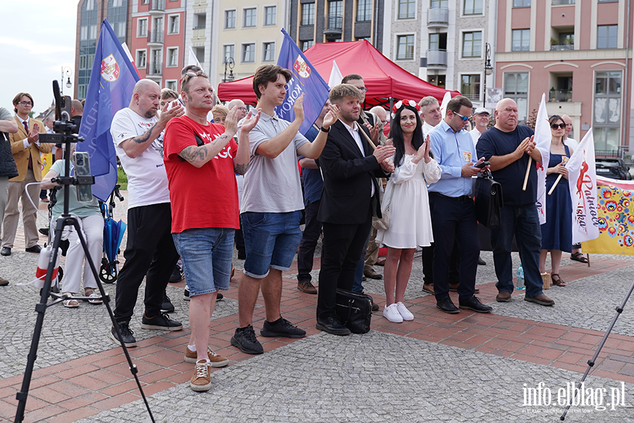 Grzegorz Braun i marsz Polska za Pokojem w Elbl�gu, fot. 112