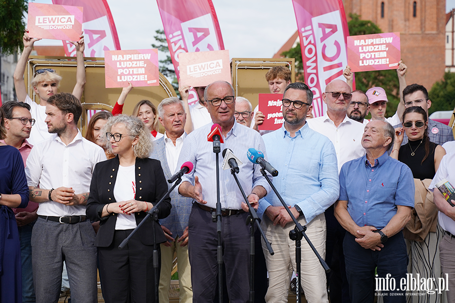  Letnia trasa Lewicy - konferencja z udzia�em Marsza�ka Sejmu W�odzimierza Czarzastego, fot. 15