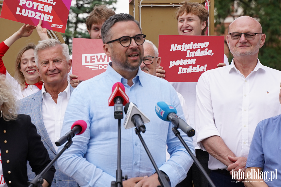  Letnia trasa Lewicy - konferencja z udzia�em Marsza�ka Sejmu W�odzimierza Czarzastego, fot. 21