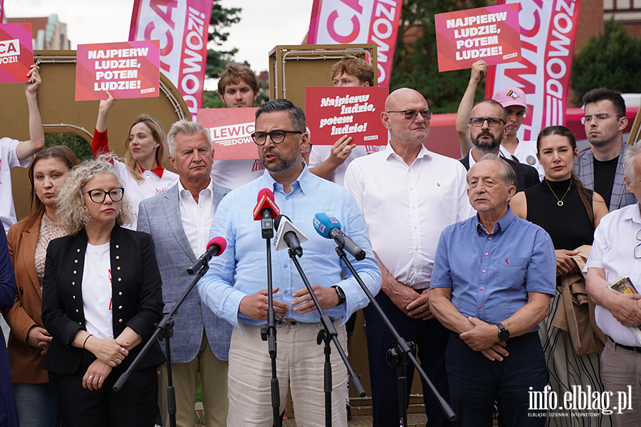  Letnia trasa Lewicy - konferencja z udzia�em Marsza�ka Sejmu W�odzimierza Czarzastego, fot. 22