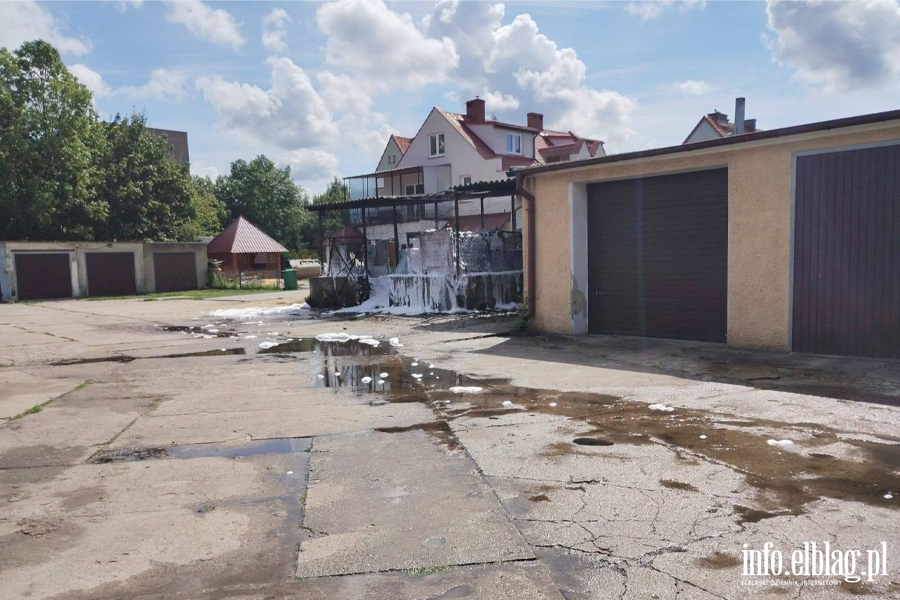 Po�ar pomieszczenia gospodarczego – Braniewo , fot. 17