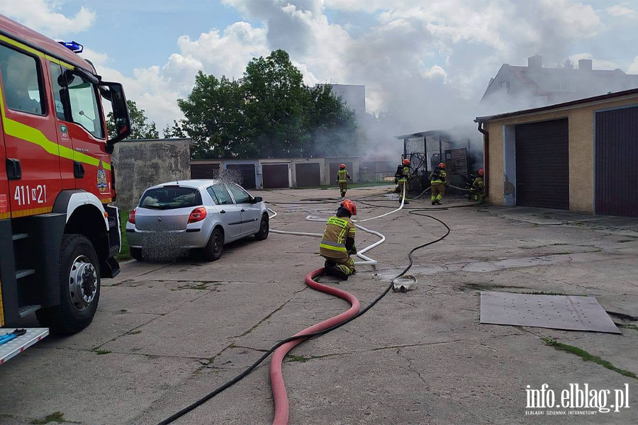 Po�ar pomieszczenia gospodarczego – Braniewo , fot. 21