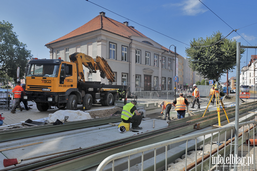 Prace na 1 Maja 21.08, fot. 1