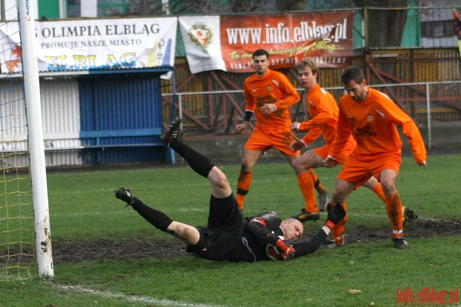 Mecz 17 kolejki II ligi: Olimpia Elbląg - Puszcza Niepołomice 5-1, fot. 11