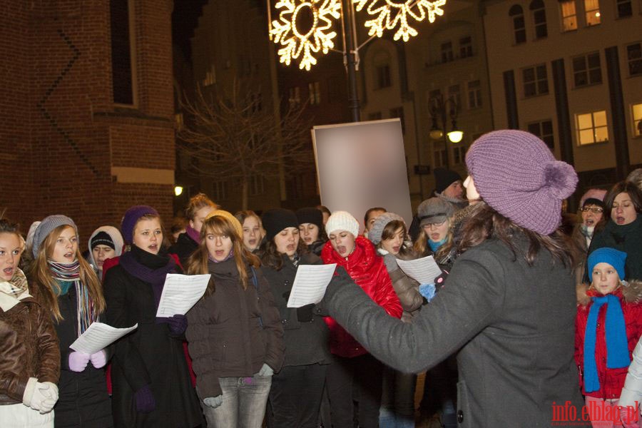 Uroczyste uruchomienie iluminacji świetlnej na choince przy Katedrze Św. Mikołaja, fot. 12