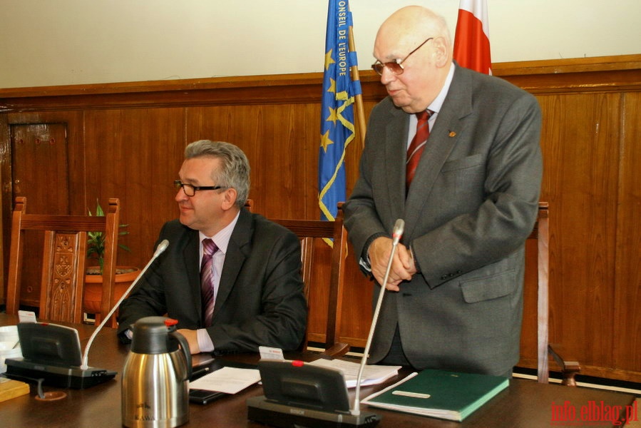 Wybr przewodniczcego Rady Miejskiej oraz zaprzysienie Grzegorza Nowaczyka na prezydenta Elblga, fot. 7