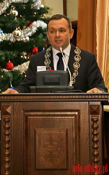 Wybr przewodniczcego Rady Miejskiej oraz zaprzysienie Grzegorza Nowaczyka na prezydenta Elblga, fot. 27