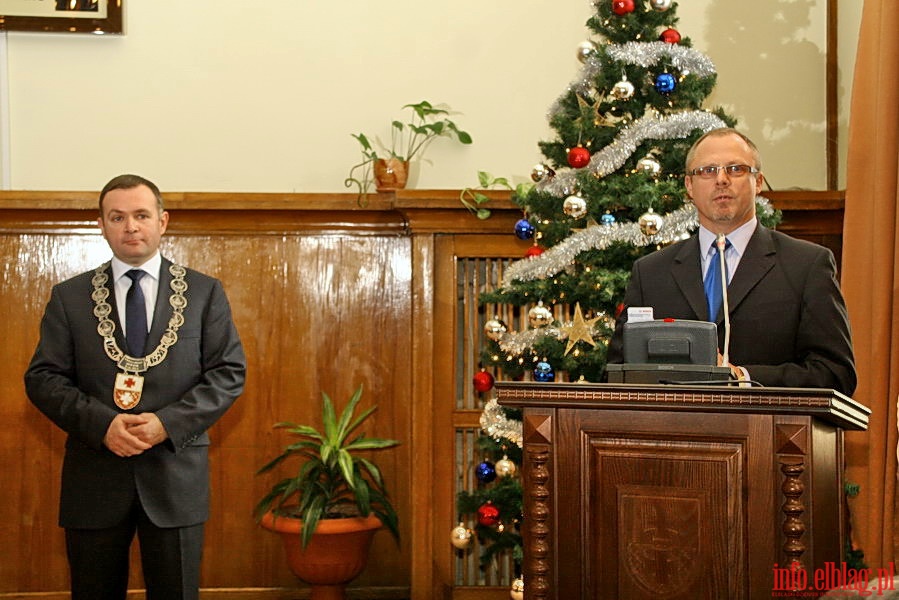 Wybór przewodniczącego Rady Miejskiej oraz zaprzysiężenie Grzegorza Nowaczyka na prezydenta Elbląga, fot. 29