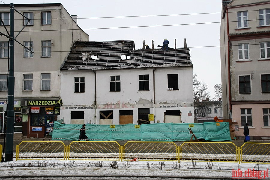 Rozbirka budynku mieszkalnego przy ul. Grobla w. Jerzego 16, fot. 3