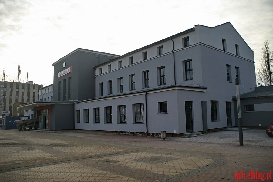 Przebudowa dworca PKP w Elblągu - luty 2011 r., fot. 9