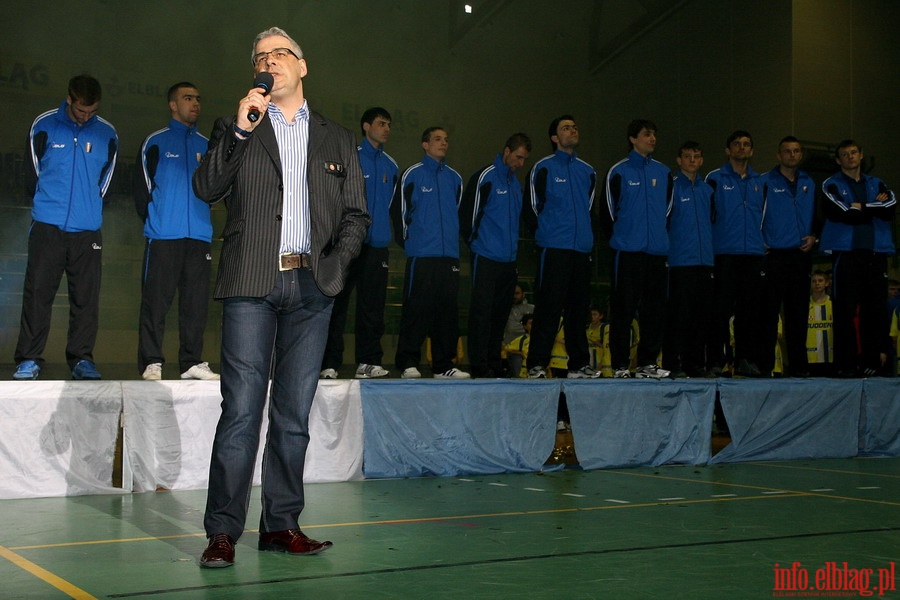 Prezentacja piłkarzy Olimpii Elbląg przed rundą wiosenną II ligi, fot. 44
