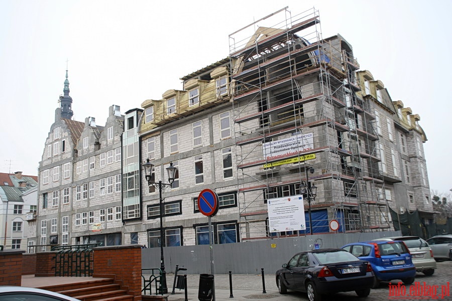 Budowa Hotelu Elblg na Starym Miecie - zawieszenie wiechy, fot. 1