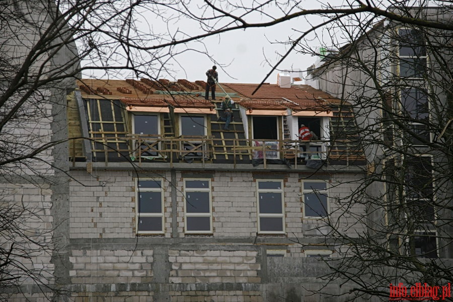 Budowa Hotelu Elblg na Starym Miecie - zawieszenie wiechy, fot. 5