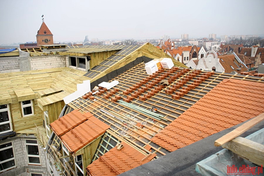 Budowa Hotelu Elblg na Starym Miecie - zawieszenie wiechy, fot. 41