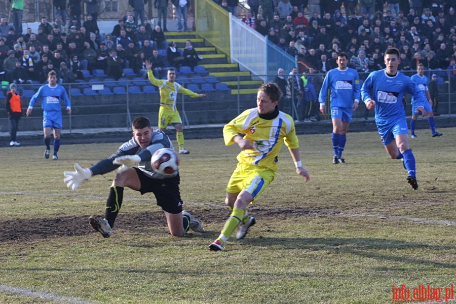 Mecz 20 kolejki II ligi: Olimpia Elblg - Ruch Wysokie Mazowieckie 2-0, fot. 3