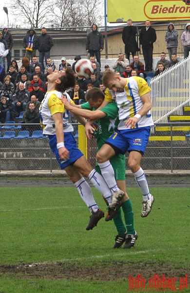 Mecz 18 kolejki (zaległej) II ligi: Olimpia Elbląg - Pelikan Łowicz 1-0, fot. 5