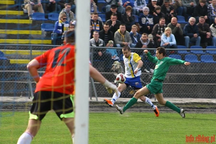 Mecz 24 kolejki II ligi: Olimpia Elblg - Okocimski Brzesko 1-0, fot. 2