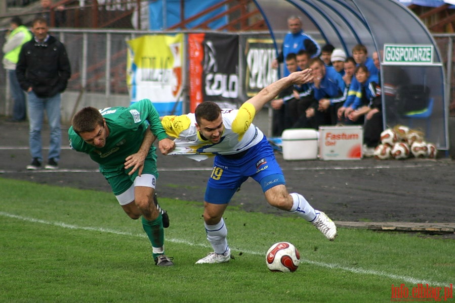 Mecz 24 kolejki II ligi: Olimpia Elbląg - Okocimski Brzesko 1-0, fot. 10