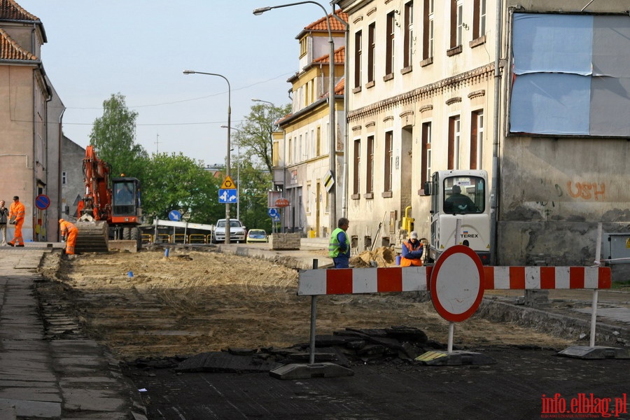 Przebudowa ulicy Traugutta - wiosna 2011, fot. 2