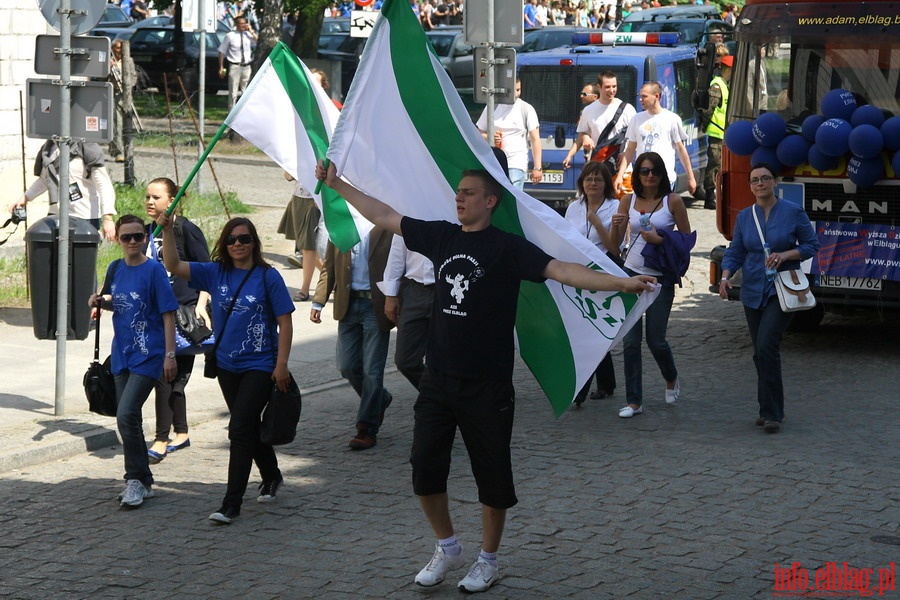 Juwenalia Elblskie 2011 - przemarsz studentw ulicami Elblga, fot. 33