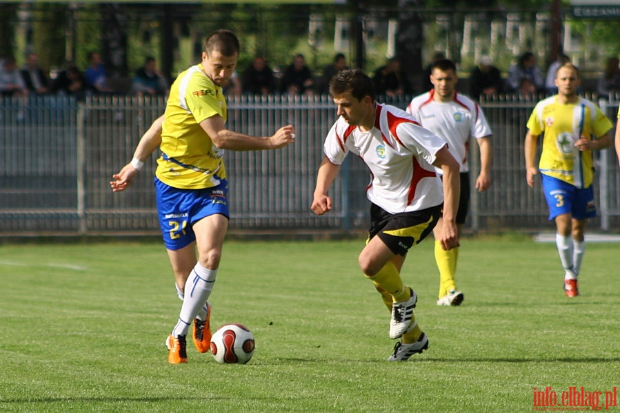 Mecz 31 kolejki II ligi: Olimpia Elblg - GLKS Nadarzyn 1-0, fot. 2